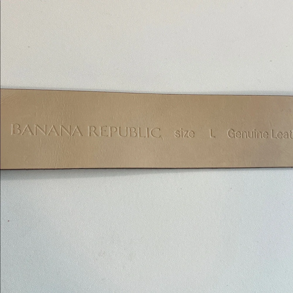 Banana Republic - Dark Brown, Snakeskin Textured Belt, Gold Accents, L